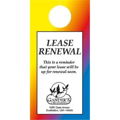 Custom Door Hanger, Rainbow Design - pack of 100 Custom Door Hanger, Rainbow Design - pack of 100