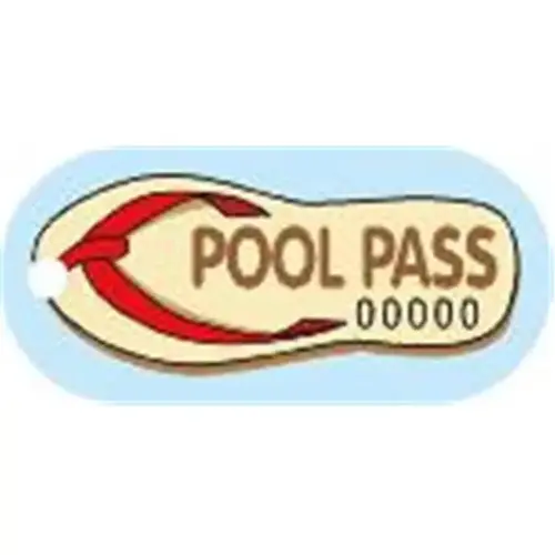 Pool Pass Flip Flop - pack of 100 Pool Pass Flip Flop - pack of 100
