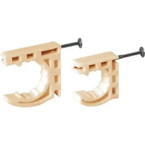 Right Strap 3/4" Plastic Multi-Functional Pipe Clamps With Preloaded Nail - pack of 20 Right Strap 3/4" Plastic Multi-Functional Pipe Clamps With Preloaded Nail - pack of 20