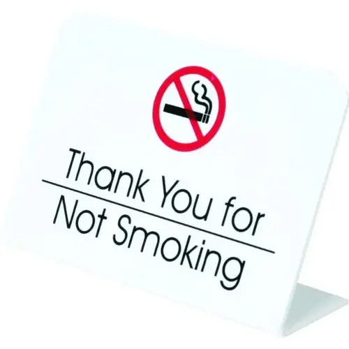 Thank You For Not Smoking Easel - pack of 50 Thank You For Not Smoking Easel - pack of 50