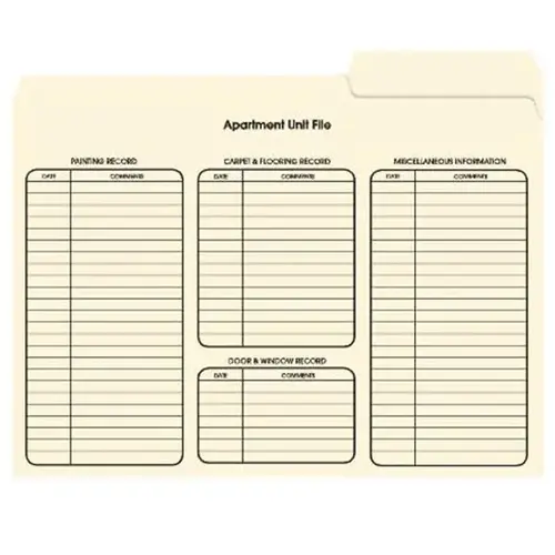 Apartment Unit File Folder, Gusseted Letter Size - pack of 100 Apartment Unit File Folder, Gusseted Letter Size - pack of 100