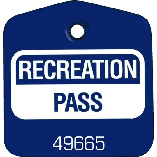 Recreational Pass Blue - pack of 100 Recreational Pass Blue - pack of 100