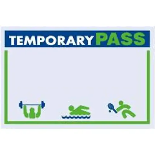 3 X 2 In Rectangle Personalized Temporary Recreational Pass - pack of 100 3 X 2 In Rectangle Personalized Temporary Recreational Pass - pack of 100