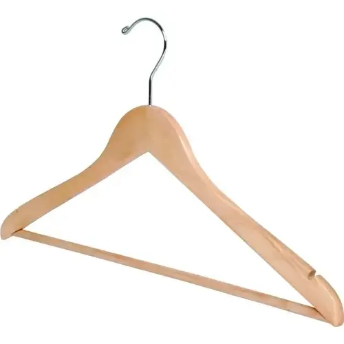 18 X 1/2" Standard Hook Male Hanger, Natural Wood - pack of 100 18 X 1/2" Standard Hook Male Hanger, Natural Wood - pack of 100