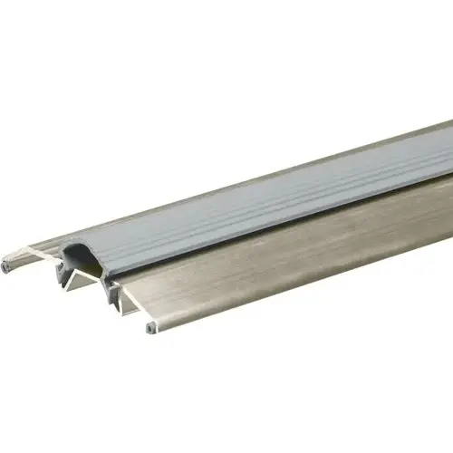 3-3/8 X 36" Aluminum And Vinyl Threshold Satin Nickel - pack of 4 3-3/8 X 36" Aluminum And Vinyl Threshold Satin Nickel - pack of 4