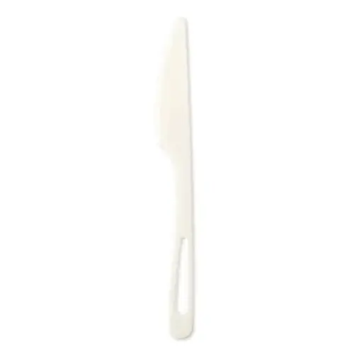 Tpla Compostable Cutlery Knife 6.7" In White - pack of 1000 Tpla Compostable Cutlery Knife 6.7" In White - pack of 1000