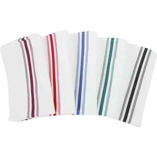 Bistro Napkin, Spun Polyester, 18x22, White-Black Stripes - pack of 120 Bistro Napkin, Spun Polyester, 18x22, White-Black Stripes - pack of 120