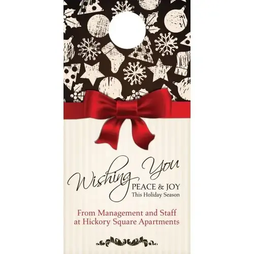 Holiday Door Tag, "joyful Gift" Design - pack of 50 Holiday Door Tag, "joyful Gift" Design - pack of 50