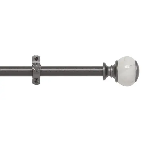 Camino Decorative Rod And Finial Estate Grey 48 To 86" - pack of 6 Camino Decorative Rod And Finial Estate Grey 48 To 86" - pack of 6