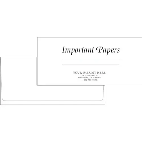 Document Wallet, 10-1/4 X 4-1/ - pack of 100 Document Wallet, 10-1/4 X 4-1/ - pack of 100