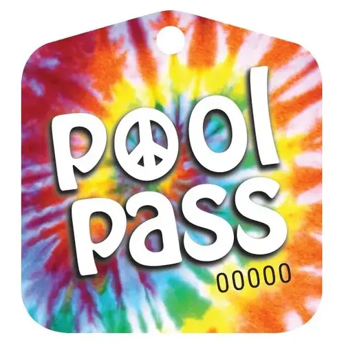 Pool Pass Tie Dive - pack of 100 Pool Pass Tie Dive - pack of 100