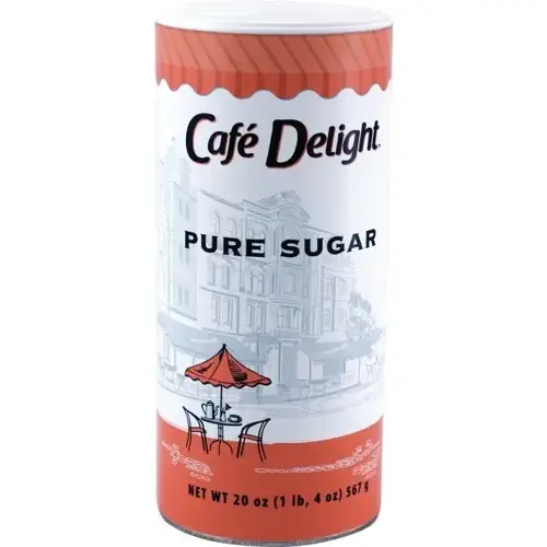 Cafe Delight Pure Sugar Canister - pack of 24 Cafe Delight Pure Sugar Canister - pack of 24