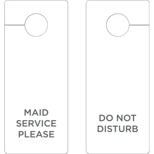 Maid Service/Do Not Disturb Door Hanger 3 X 8" - pack of 100 Maid Service/Do Not Disturb Door Hanger 3 X 8" - pack of 100