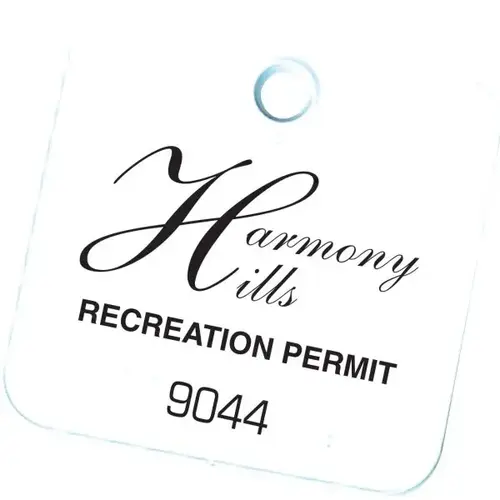 Pool Pass Tag, White, 1-3/4 X 1-7/8 - pack of 100 Pool Pass Tag, White, 1-3/4 X 1-7/8 - pack of 100