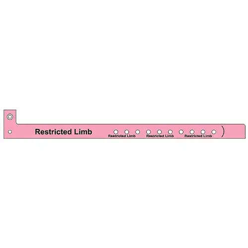 Adult Plastic Alert Band 10" X 5/8" - pack of 500 Adult Plastic Alert Band 10" X 5/8" - pack of 500