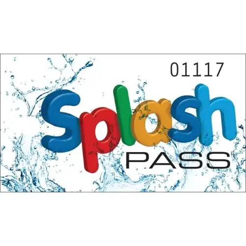 Pool Pass Splash - pack of 100 Pool Pass Splash - pack of 100