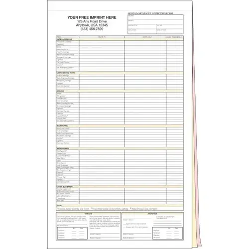 Hud Move-In/Move Out Inspection Forms, 8-1/2 X 14 - pack of 100 Hud Move-In/Move Out Inspection Forms, 8-1/2 X 14 - pack of 100