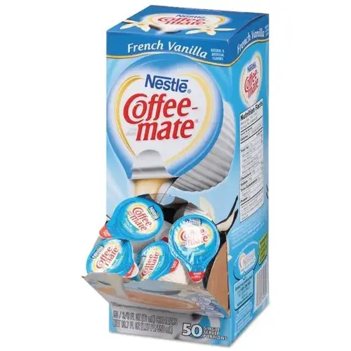 0.375 Oz French Vanilla Mini Cup Liquid Coffee Creamer - pack of 200 0.375 Oz French Vanilla Mini Cup Liquid Coffee Creamer - pack of 200