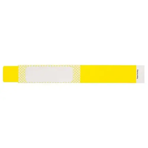 Adult Tyvek Cover Seal Wristband 10" X 1-1/8" - pack of 500 Adult Tyvek Cover Seal Wristband 10" X 1-1/8" - pack of 500