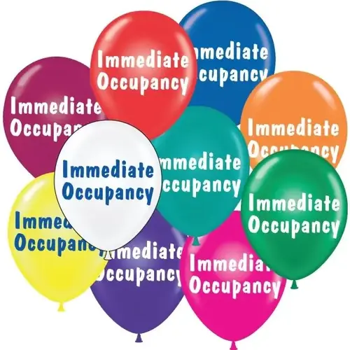 Immediate Occupancy Balloons, 17 - pack of 25 Immediate Occupancy Balloons, 17 - pack of 25
