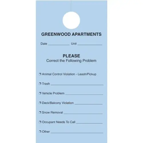 Custom Door Hanger - pack of 100 Custom Door Hanger - pack of 100