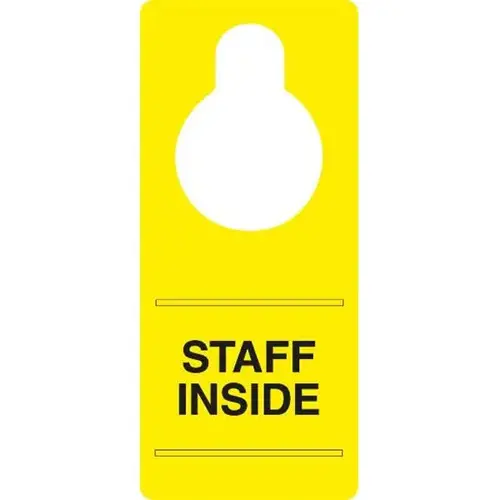 Maintenance Hang Tag, Staff Inside, 3-1/2 X 8" - pack of 10 Maintenance Hang Tag, Staff Inside, 3-1/2 X 8" - pack of 10