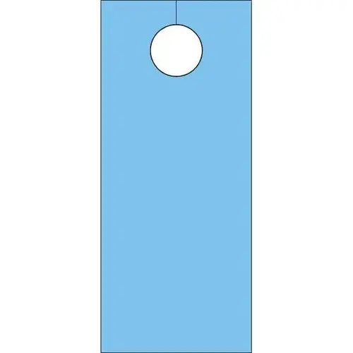 Blank Door Knob Cards Blue - pack of 100 Blank Door Knob Cards Blue - pack of 100