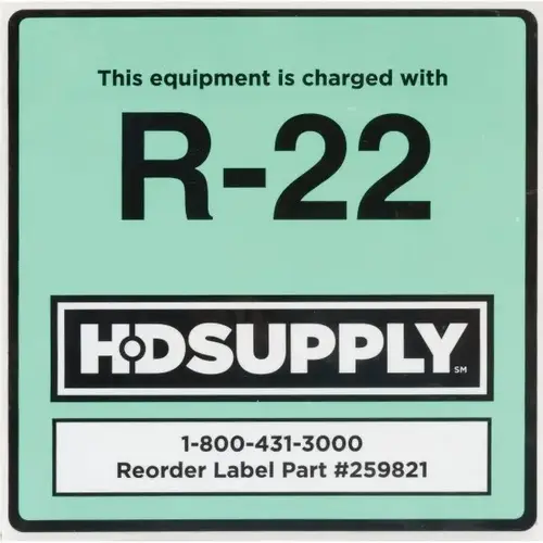 R-22 Adhesive Labels - pack of 10 R-22 Adhesive Labels - pack of 10