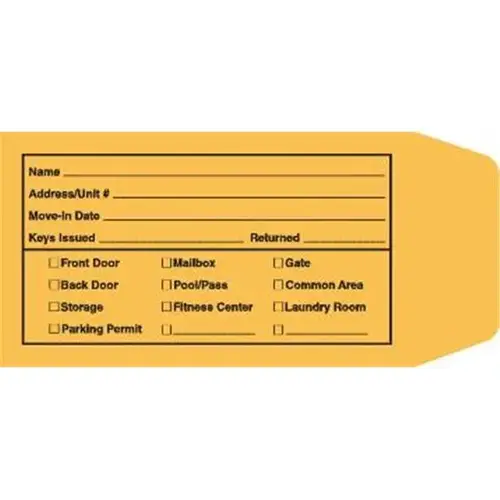 Brown Kraft Key Envelopes - pack of 100 Brown Kraft Key Envelopes - pack of 100
