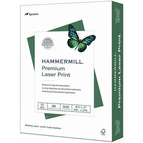Premium Laser Print Paper 8.5"X11" 32 Lb Basis Weight - pack of 8 Premium Laser Print Paper 8.5"X11" 32 Lb Basis Weight - pack of 8
