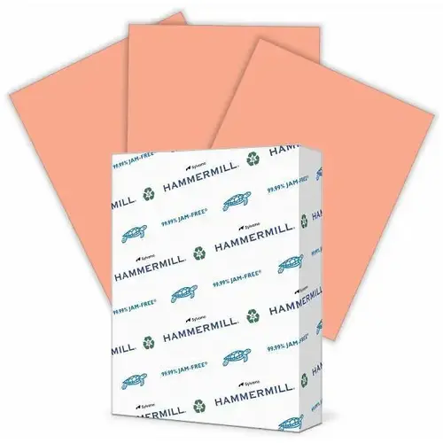 Colors Copy Paper 8.5"X11" 20 Lb Basis Weight Salmon - pack of 500 Colors Copy Paper 8.5"X11" 20 Lb Basis Weight Salmon - pack of 500
