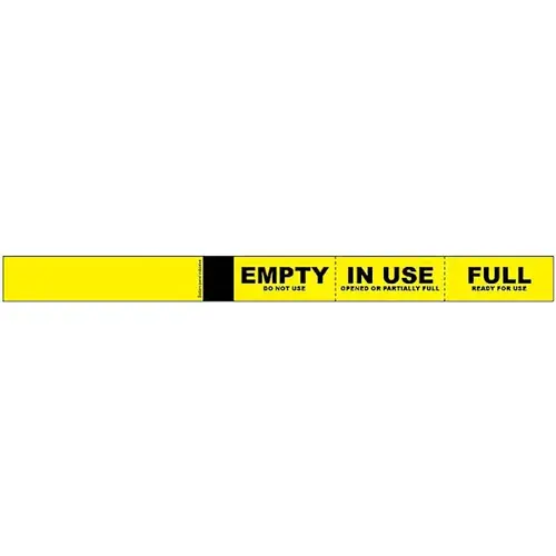 Cylinder Status Band 1" X 12" - pack of 100 Cylinder Status Band 1" X 12" - pack of 100