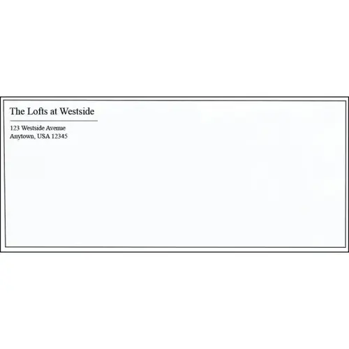Envelopes, Flat Atlas Bond, White, 24 Lb. - pack of 500 Envelopes, Flat Atlas Bond, White, 24 Lb. - pack of 500