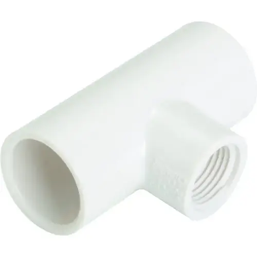 Pvc Female Adapter Tee Schedule 40, - 3/4" X 3/4" X 1/2" F - pack of 10 Pvc Female Adapter Tee Schedule 40, - 3/4" X 3/4" X 1/2" F - pack of 10