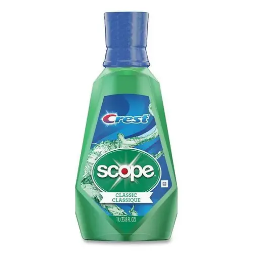 + Scope Mouth Rinse, Classic Mint, 1 L Bottle - pack of 6 + Scope Mouth Rinse, Classic Mint, 1 L Bottle - pack of 6