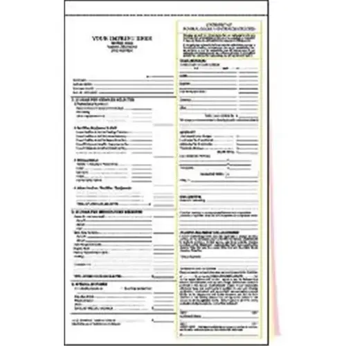 Statement Of Funeral Triplicate Version 2 With Imprint, Vertical - pack of 100 Statement Of Funeral Triplicate Version 2 With Imprint, Vertical - pack of 100