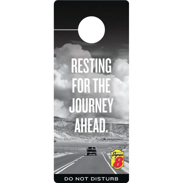 Super 8 By Wyndham Do Not Disturb Door Hanger - pack of 100 DND-SU8-BL Super 8 By Wyndham Do Not Disturb Door Hanger - pack of 100 DND-SU8-BL