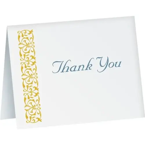 Thank You Thank You Cards, Vertical Design - pack of 50 Thank You Thank You Cards, Vertical Design - pack of 50