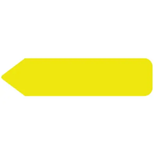 Uniarrow Flag 2-1/4"X9/16" Flourescent Yellow - pack of 150 Uniarrow Flag 2-1/4"X9/16" Flourescent Yellow - pack of 150