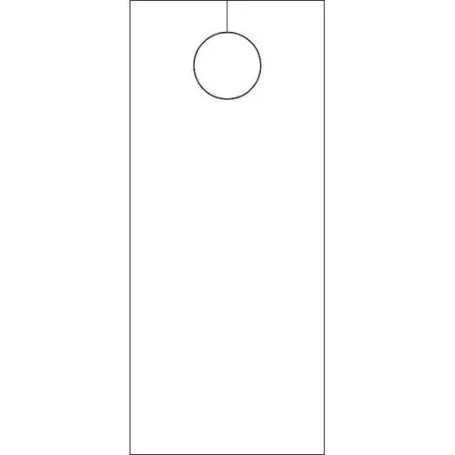 Blank Door Knob Cards White - pack of 100 Blank Door Knob Cards White - pack of 100