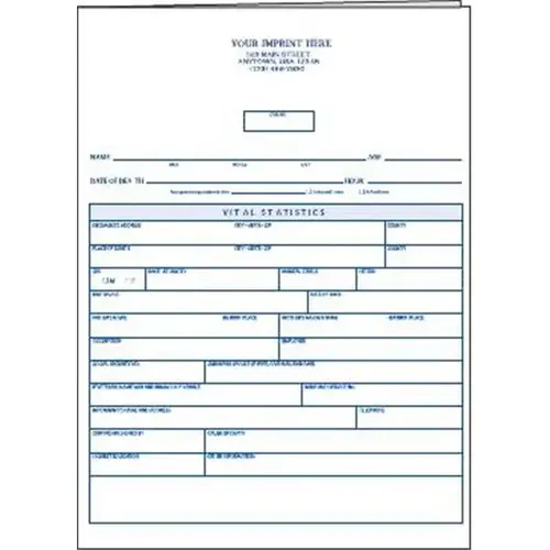 Funeral Worksheet, Imprinted - pack of 100 Funeral Worksheet, Imprinted - pack of 100