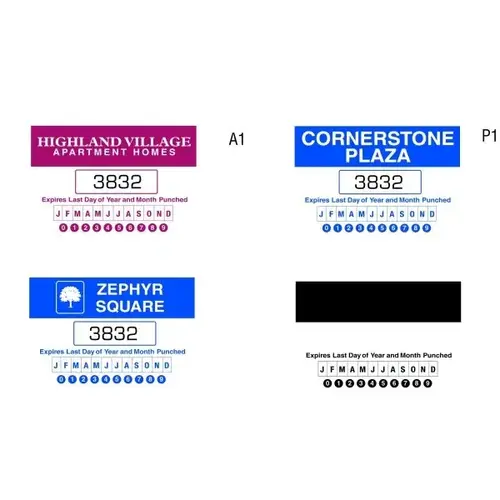 Custom Parking Permit Bumper Stickers, 3 X - pack of 100 Custom Parking Permit Bumper Stickers, 3 X - pack of 100