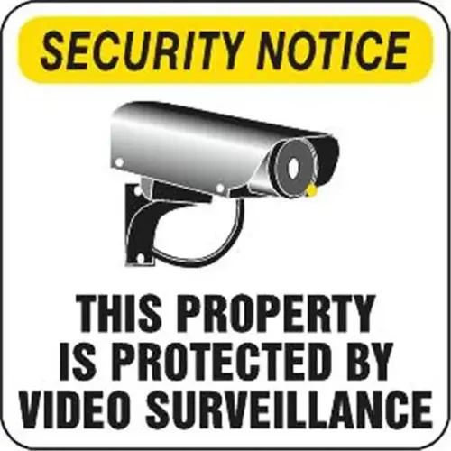 Security Notice Interior Decals, 1-Sided, 4 X - pack of 5 Security Notice Interior Decals, 1-Sided, 4 X - pack of 5
