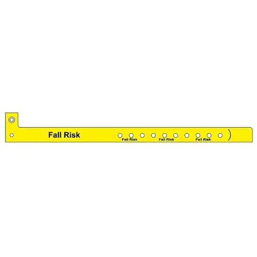 Fall Risk Yellow Adult Patient Identification Band 11x5/8" - pack of 500 Fall Risk Yellow Adult Patient Identification Band 11x5/8" - pack of 500