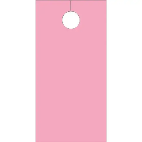 Blank Door Tags, Pink - pack of 100 Blank Door Tags, Pink - pack of 100
