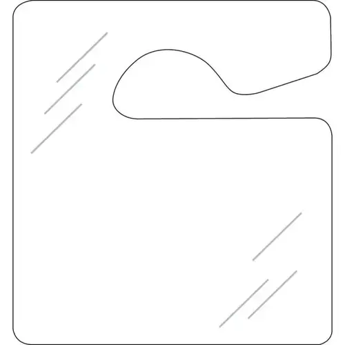 Plastic Displayer Hang Tag, Small - pack of 100 Plastic Displayer Hang Tag, Small - pack of 100