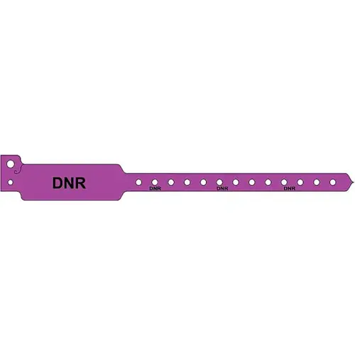 Adult Plastic Alert Band 10" X 1-1/8" - pack of 500 Adult Plastic Alert Band 10" X 1-1/8" - pack of 500