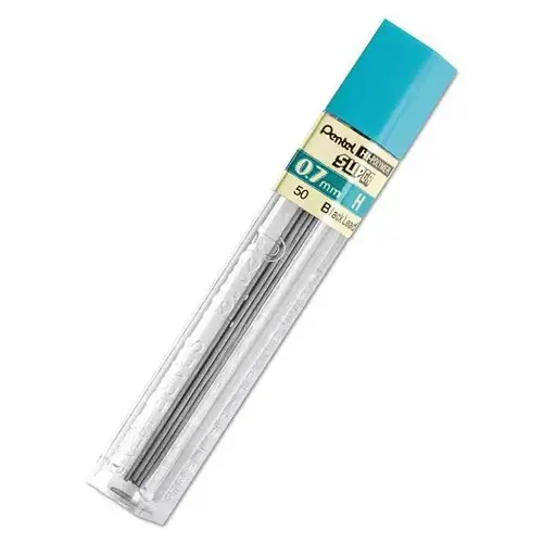 Super Hi-Polymer Lead Refills 0.7 Mm H Black - pack of 12 Super Hi-Polymer Lead Refills 0.7 Mm H Black - pack of 12