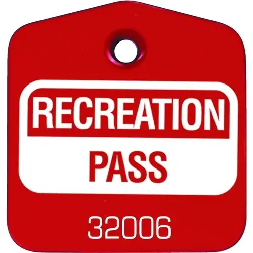 Recreational Pass Red - pack of 100 Recreational Pass Red - pack of 100