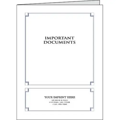 Glossy Pocket Folder, Blue - pack of 100 Glossy Pocket Folder, Blue - pack of 100